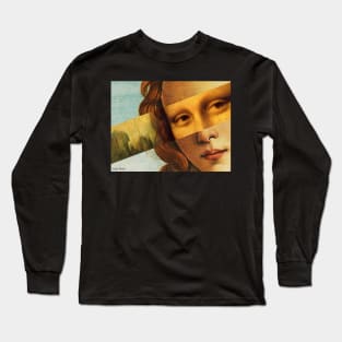 Venus by Sandro Botticelli and Mona Lisa by Leonardo da Vinci Long Sleeve T-Shirt